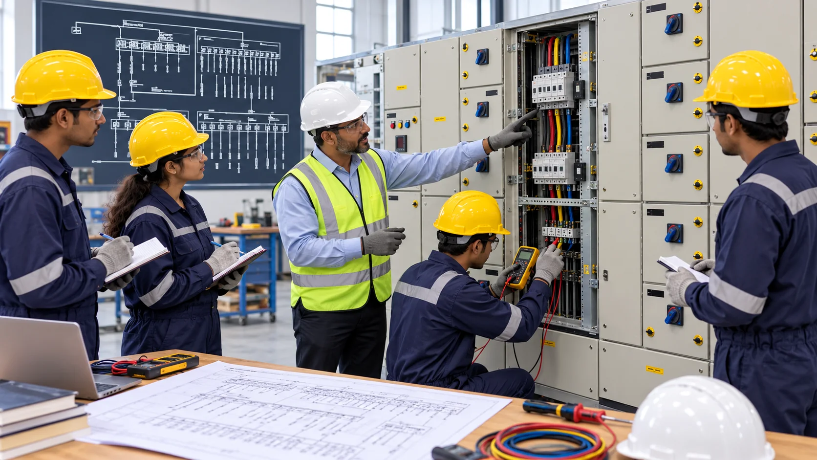 Hands-on industrial panel training and testing