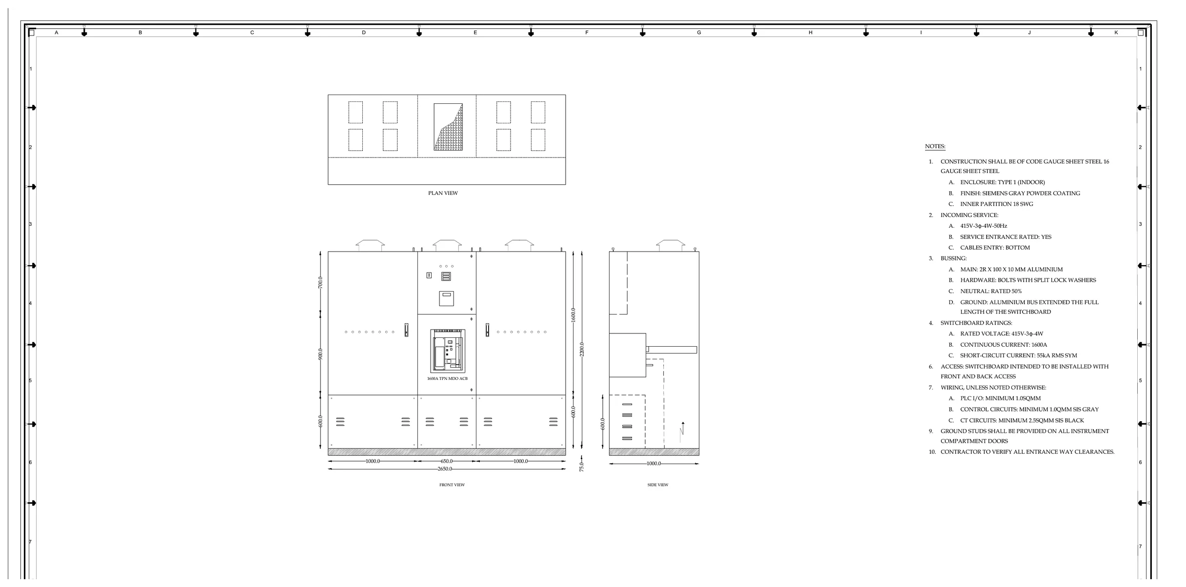 Hari Engineering electrical panel engineering drawing