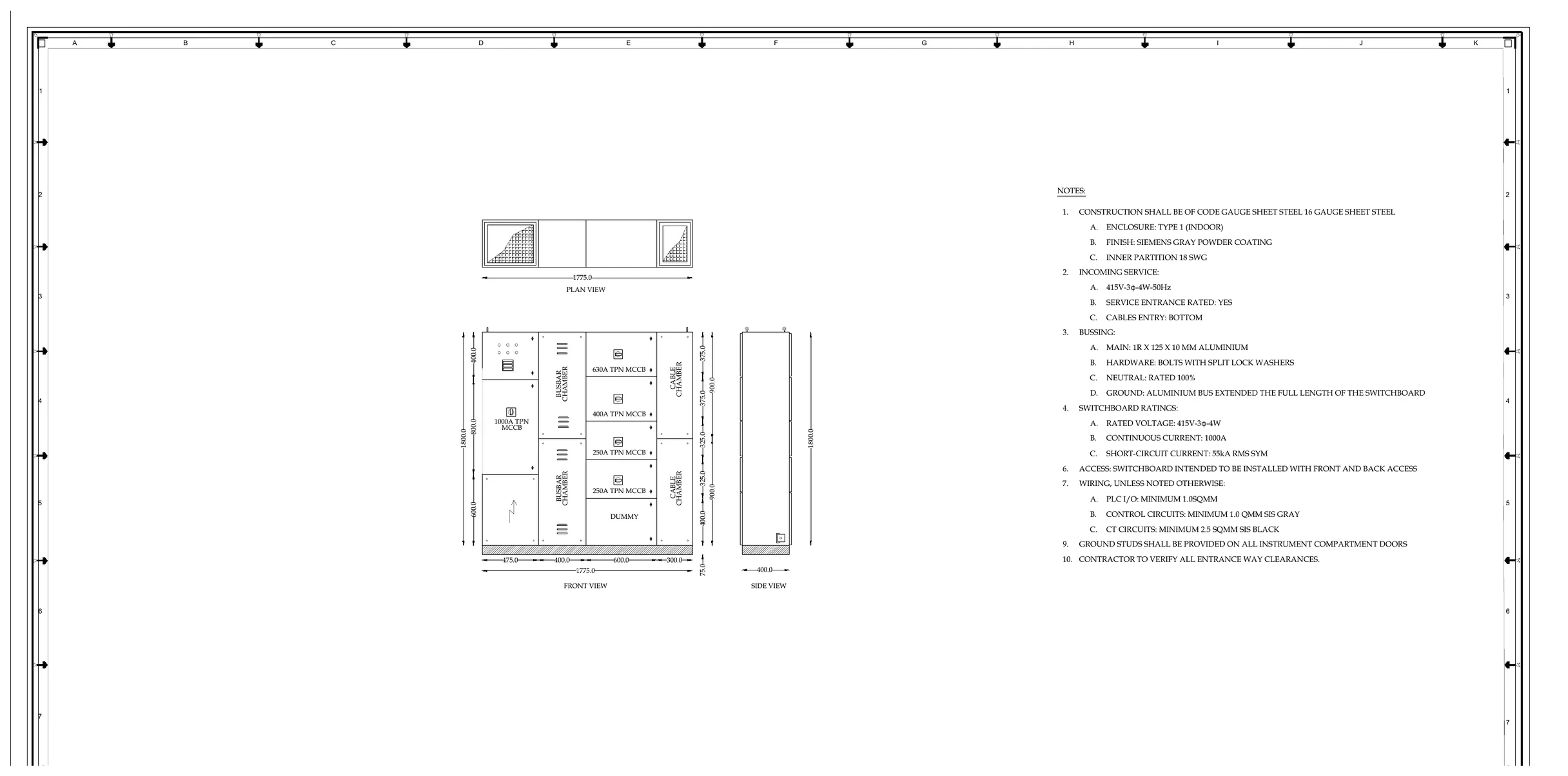 Hari Engineering electrical panel engineering drawing