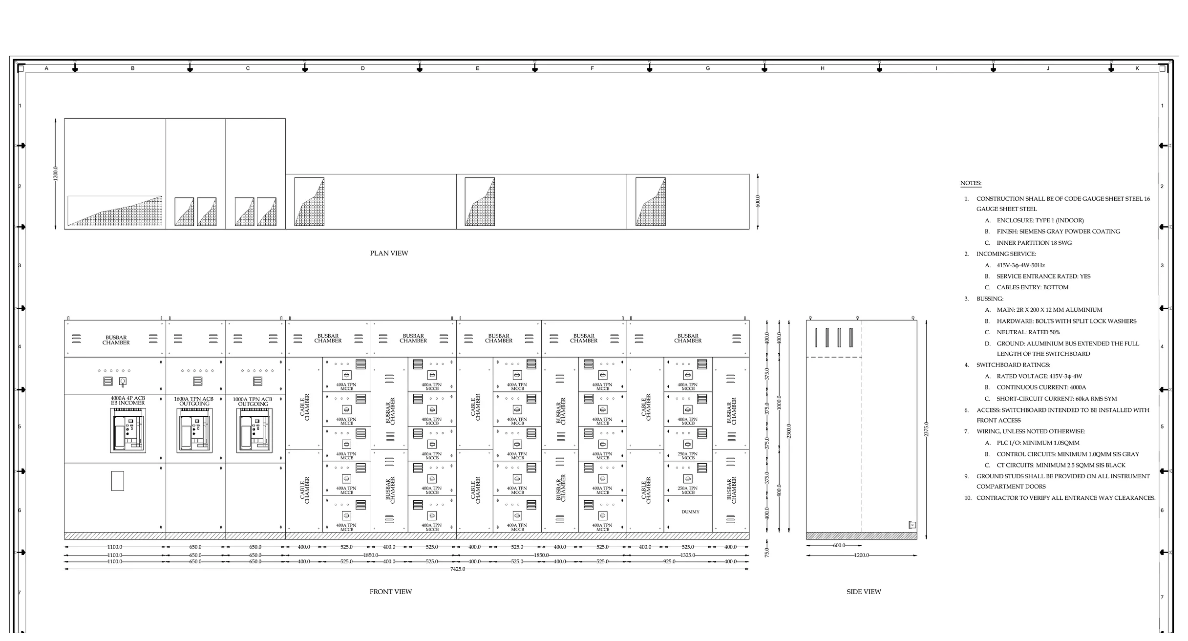 Hari Engineering electrical panel engineering drawing