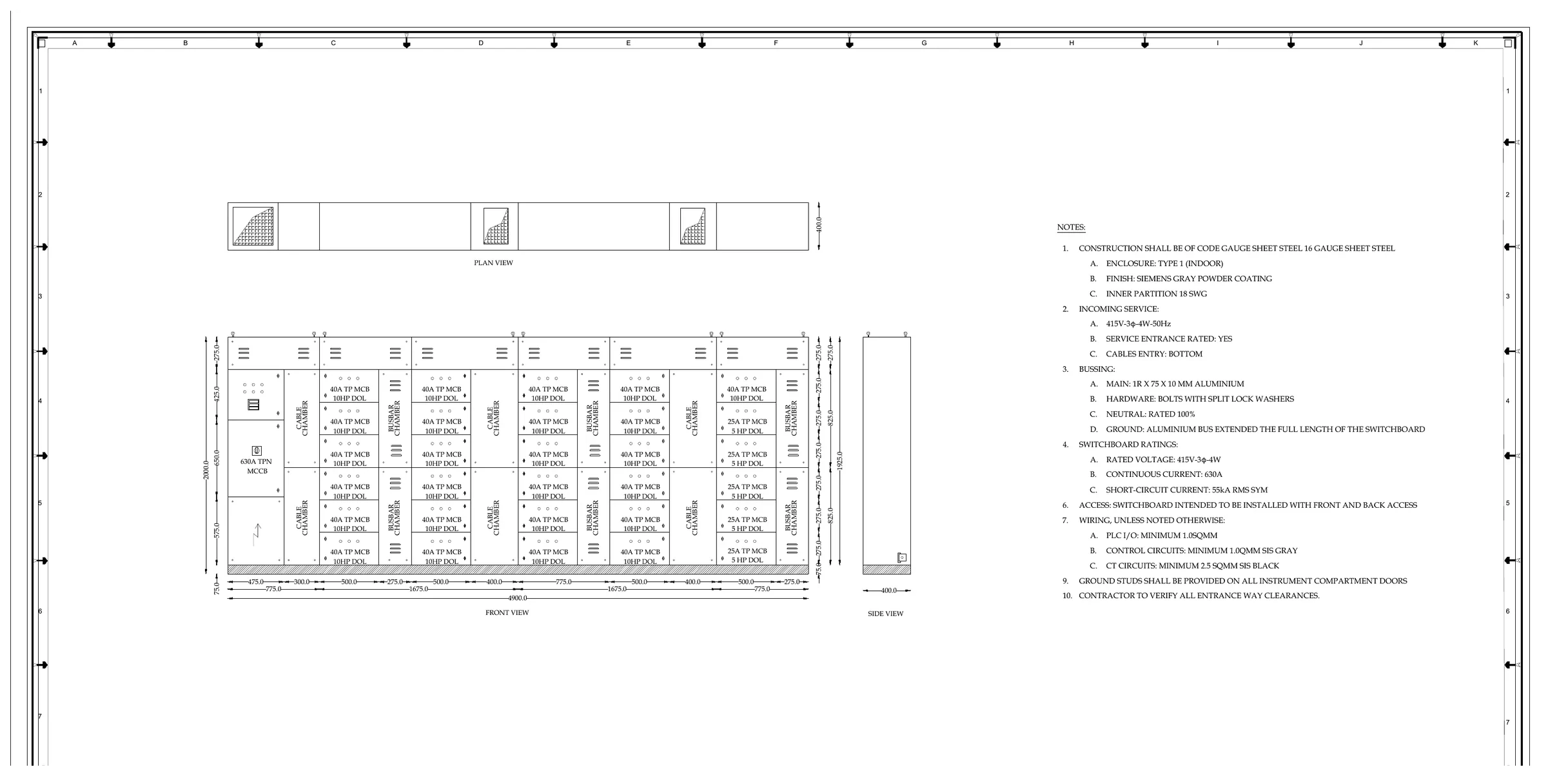 Hari Engineering electrical panel engineering drawing